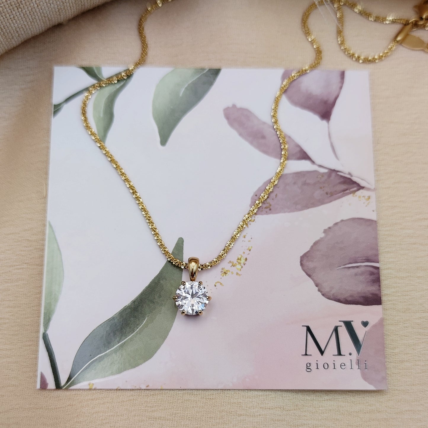 Collana punto luce gold