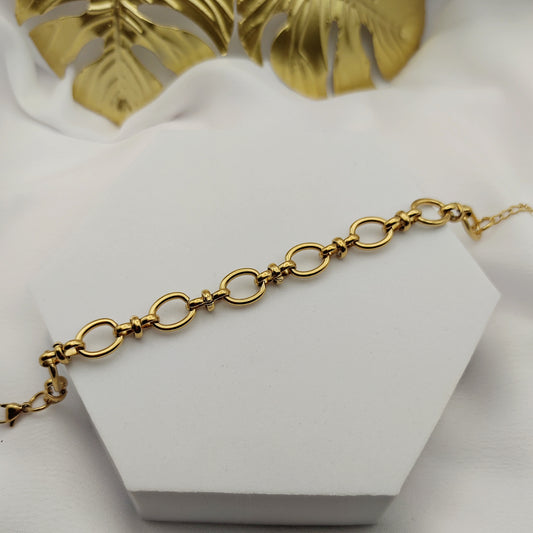 Bracciale ovale chic oro