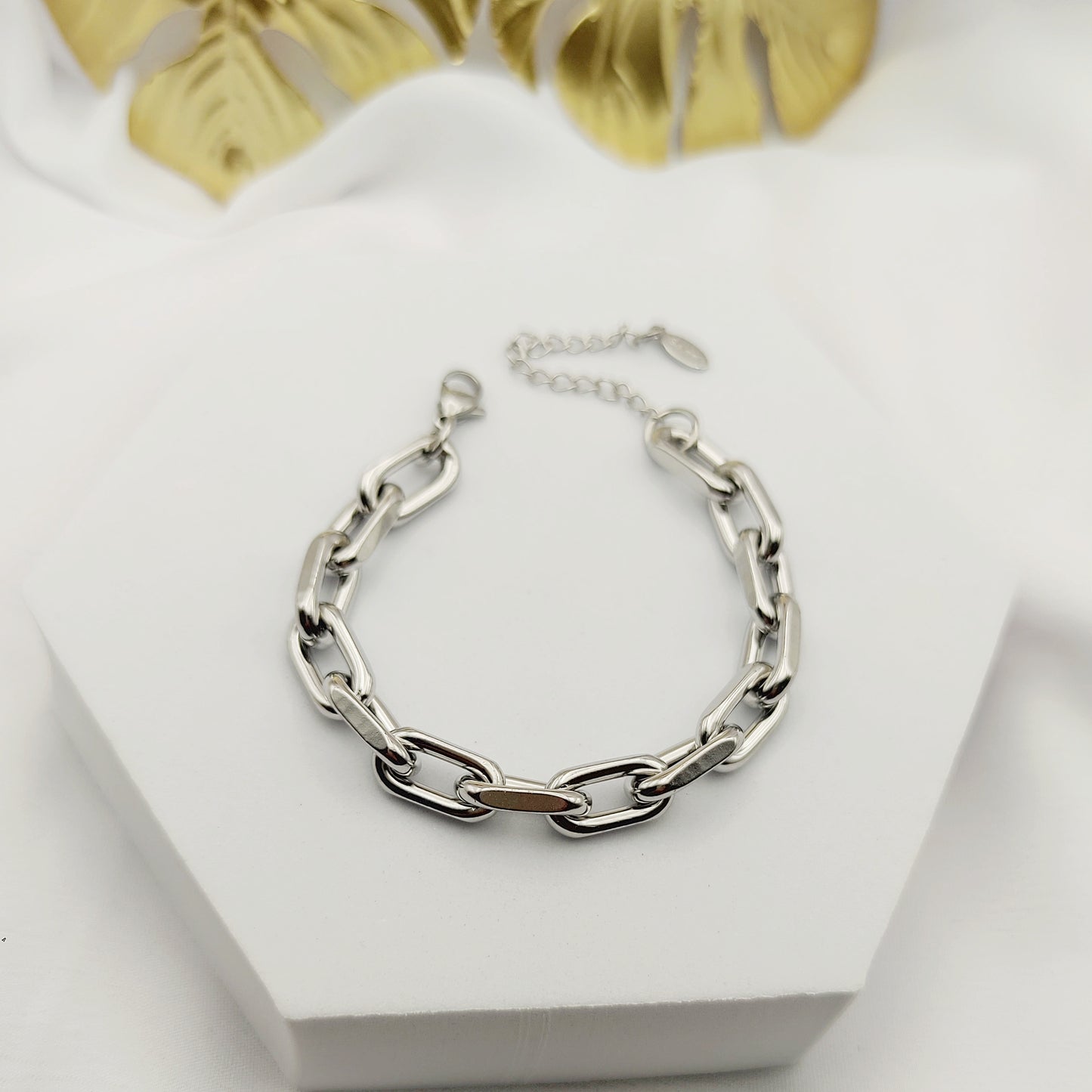 Bracciale ovale chine argento