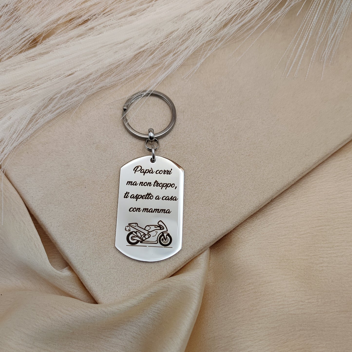 Portachiavi targhetta moto PERSONALIZZABILE