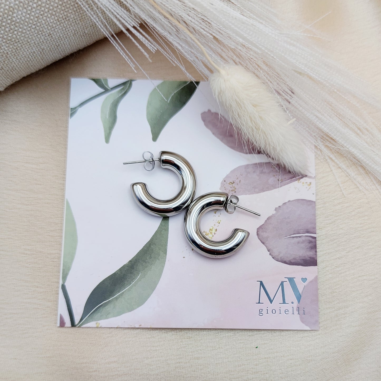 Cerchietto tubolar silver