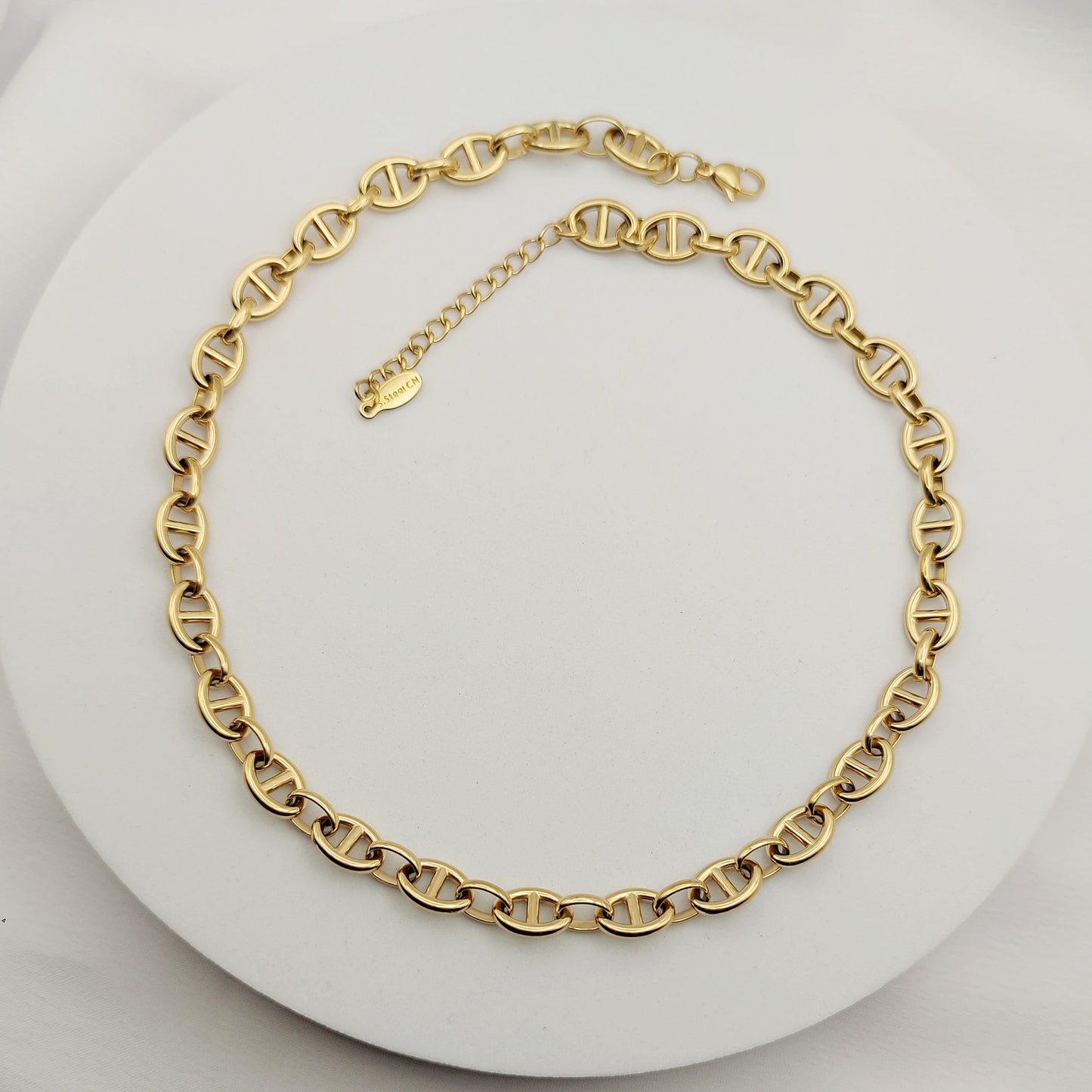 Collana catena ovale oro