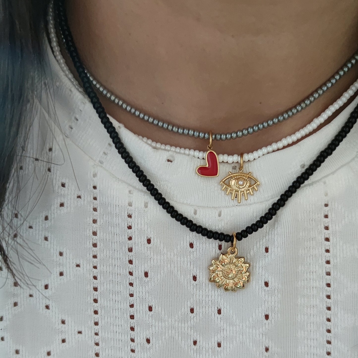 Collana perline rocailles e charm PERSONALIZZABILE da €14,90