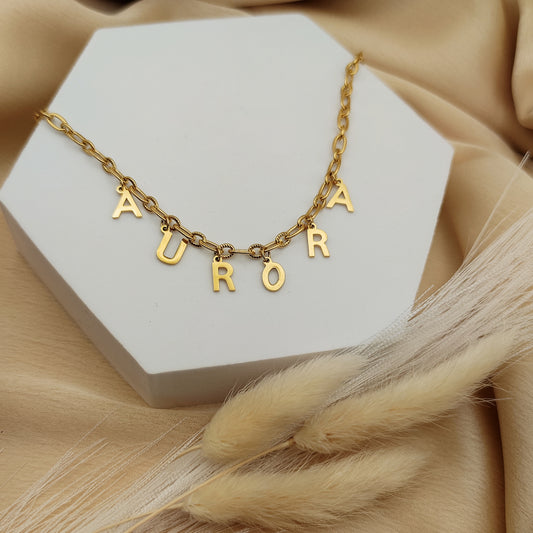 Collana con nome gold PERSONALIZZABILE