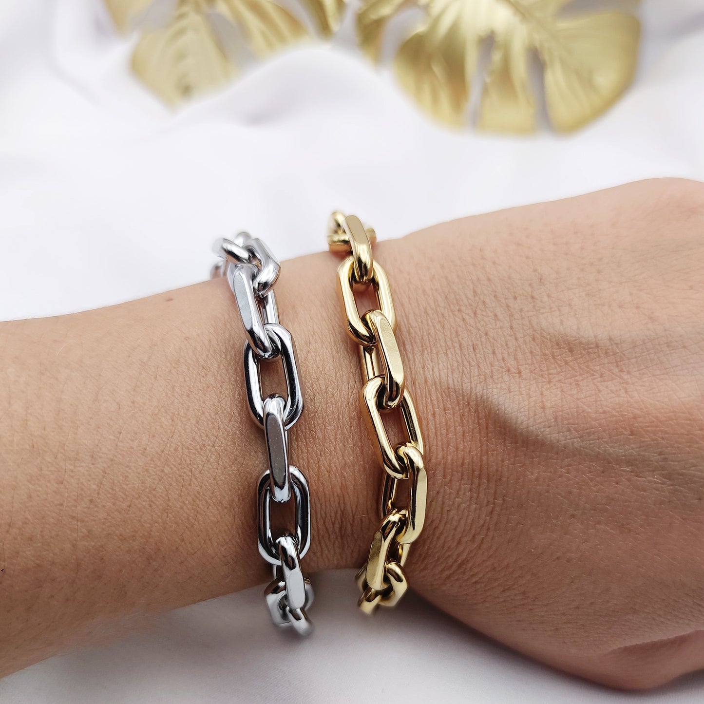 Bracciale ovale chine argento