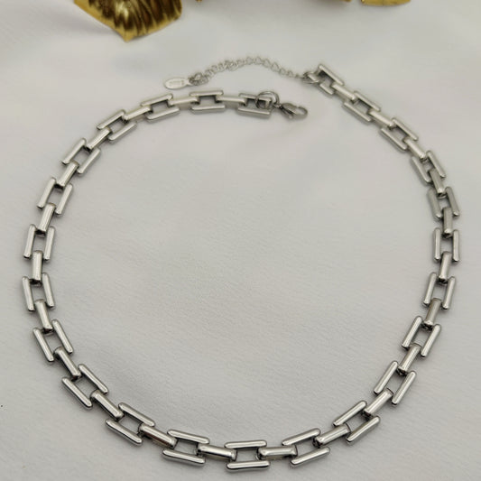 Collana squared silver