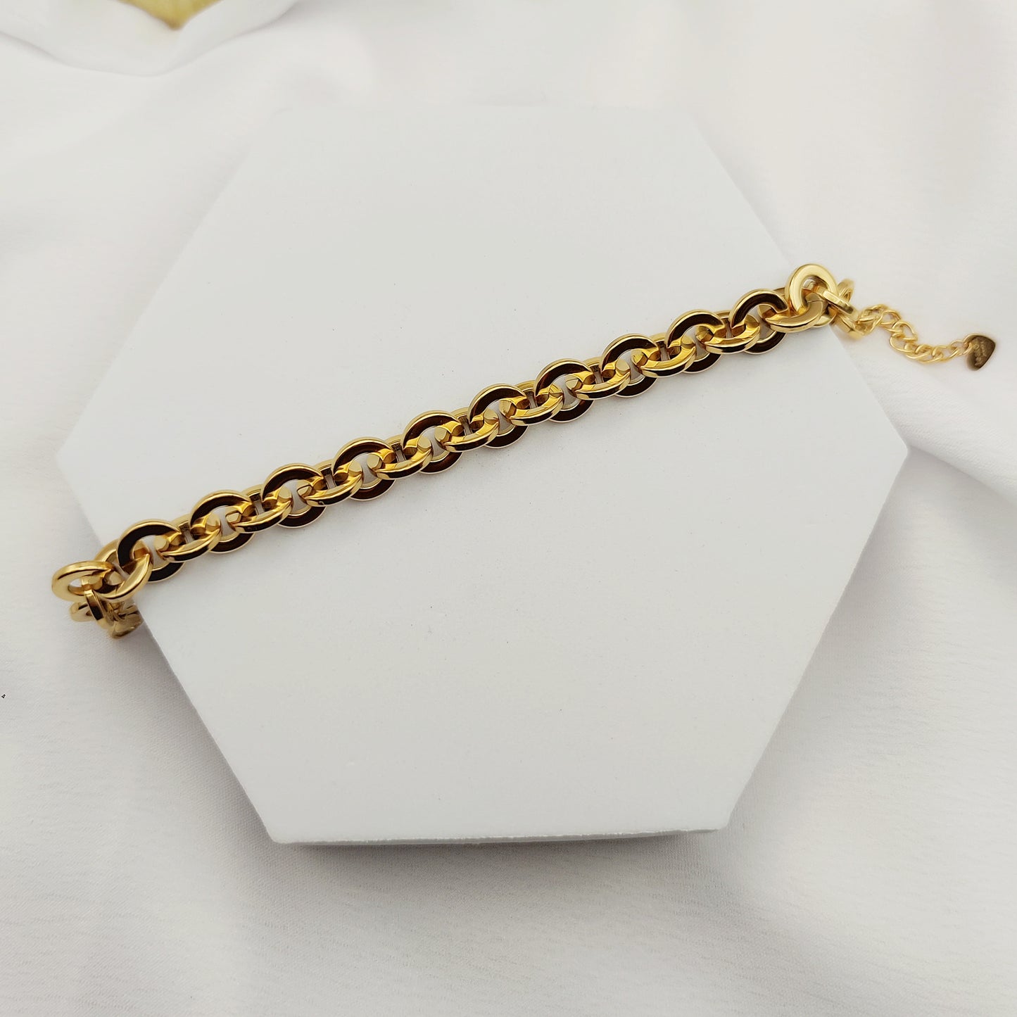 Bracciale catena tonda oro