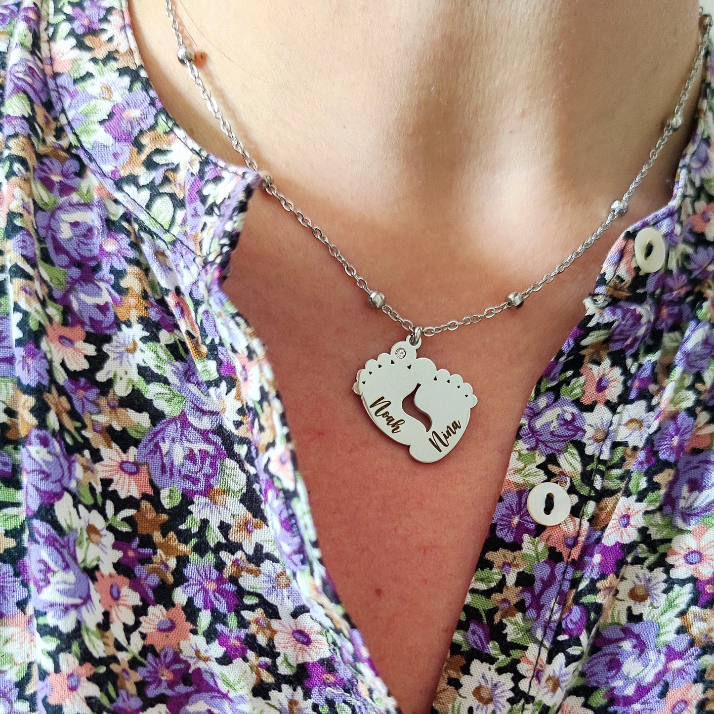 Collana piedini personalizzata