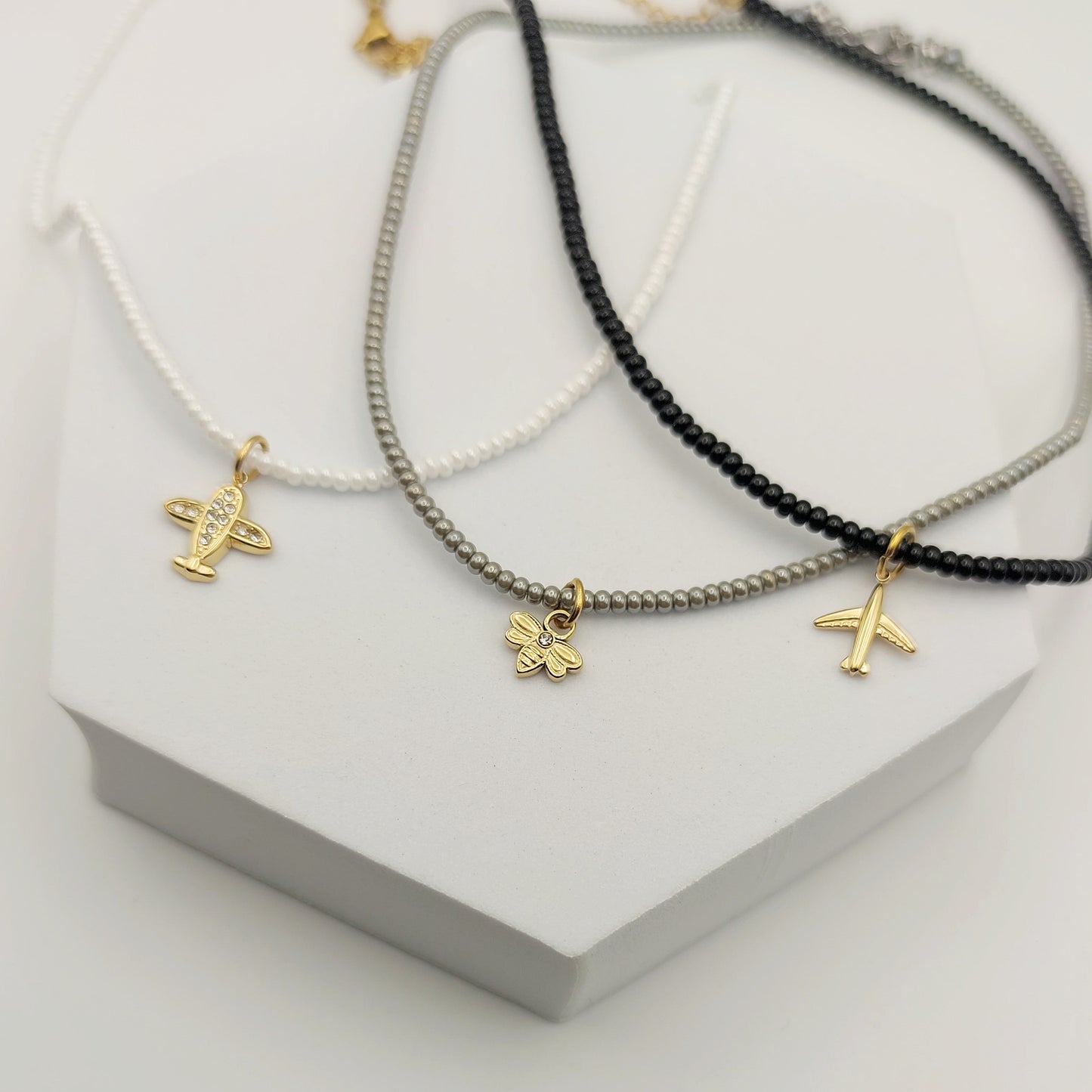 Collana perline rocailles e charm PERSONALIZZABILE da €14,90