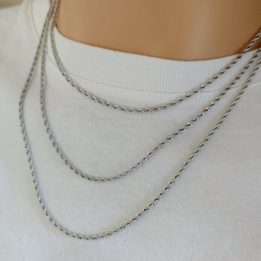 Collana tre fili torcion