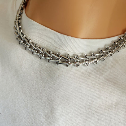 Collana twist silver