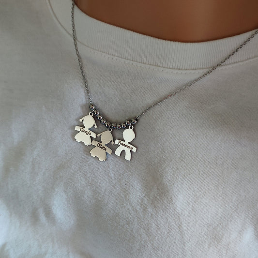 Collana tre bebè sfera