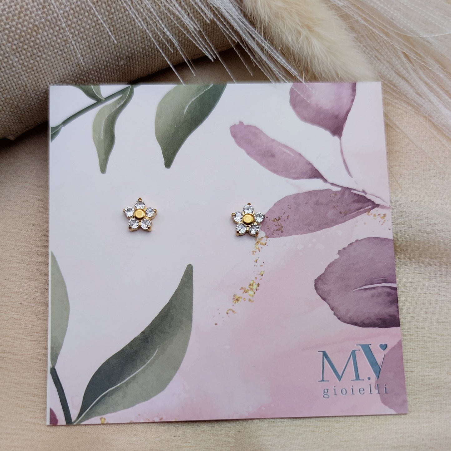 Orecchini fiorellini gold