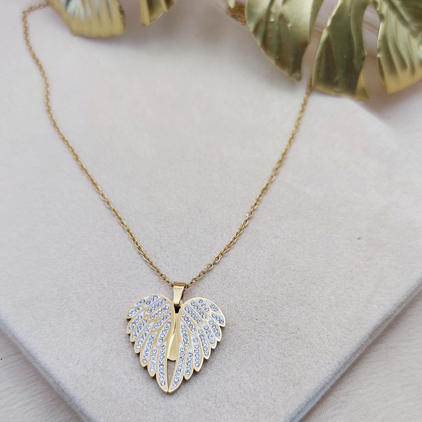 Collana battito d'ali gold PERSONALIZZABILE