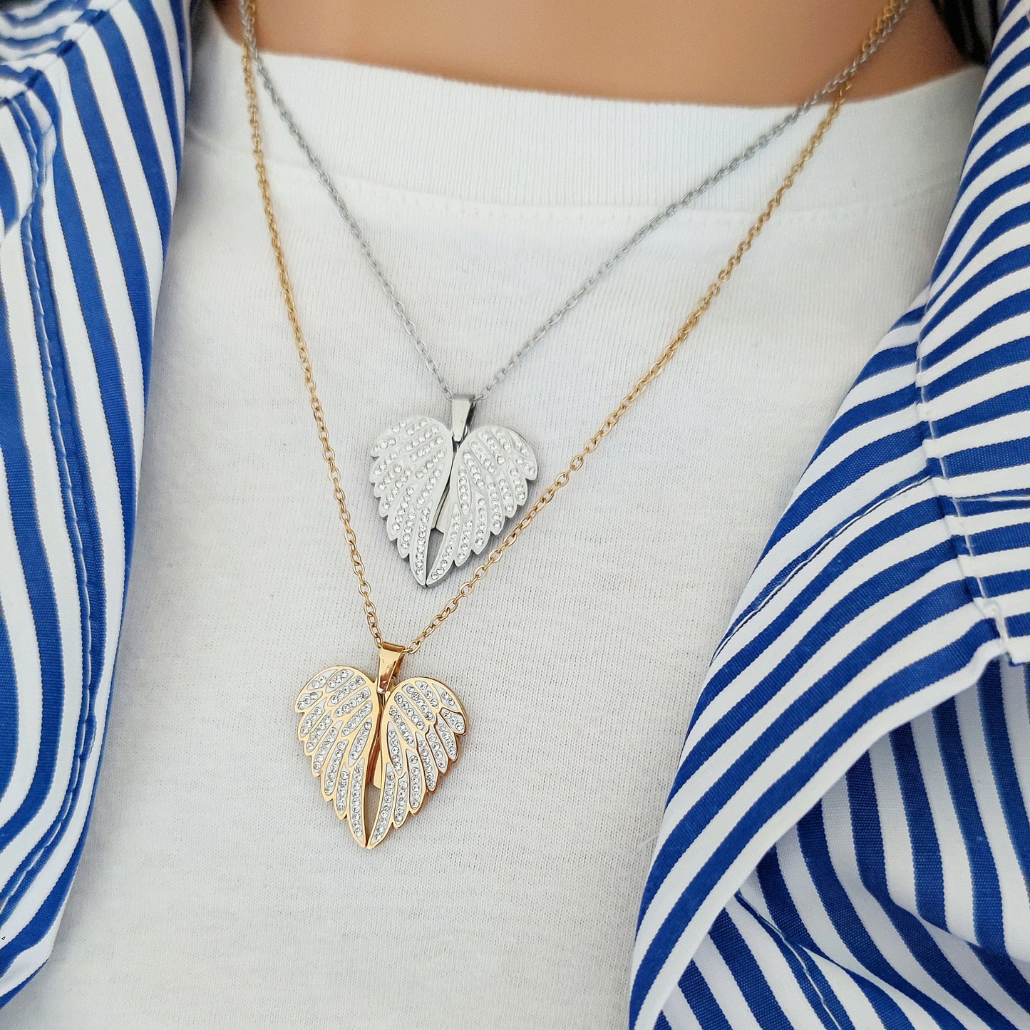 Collana battito d'ali gold PERSONALIZZABILE