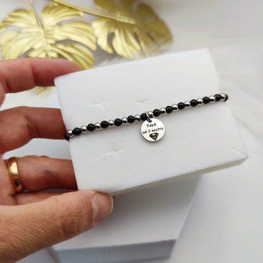 Bracciale papà sei il nostro supereroe