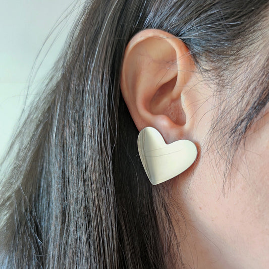 Orecchini bel cuore silver