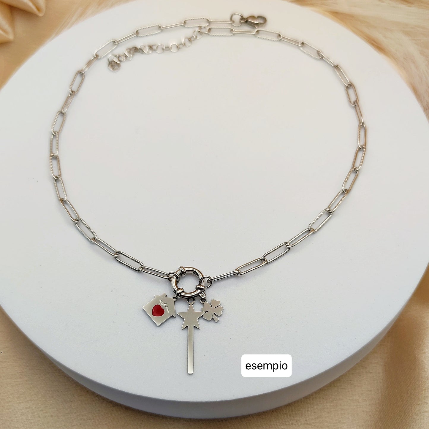 Collana basic con cerchio