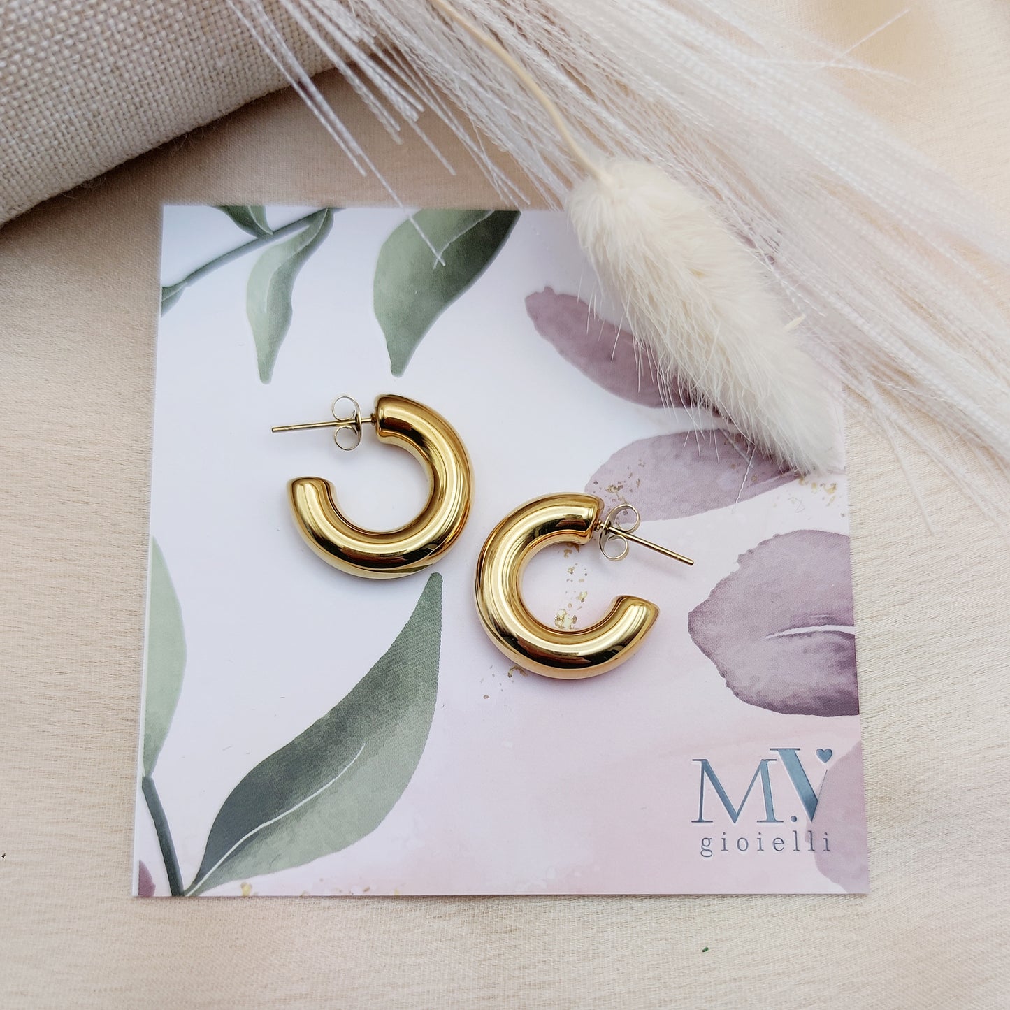 Cerchietto tubolar gold