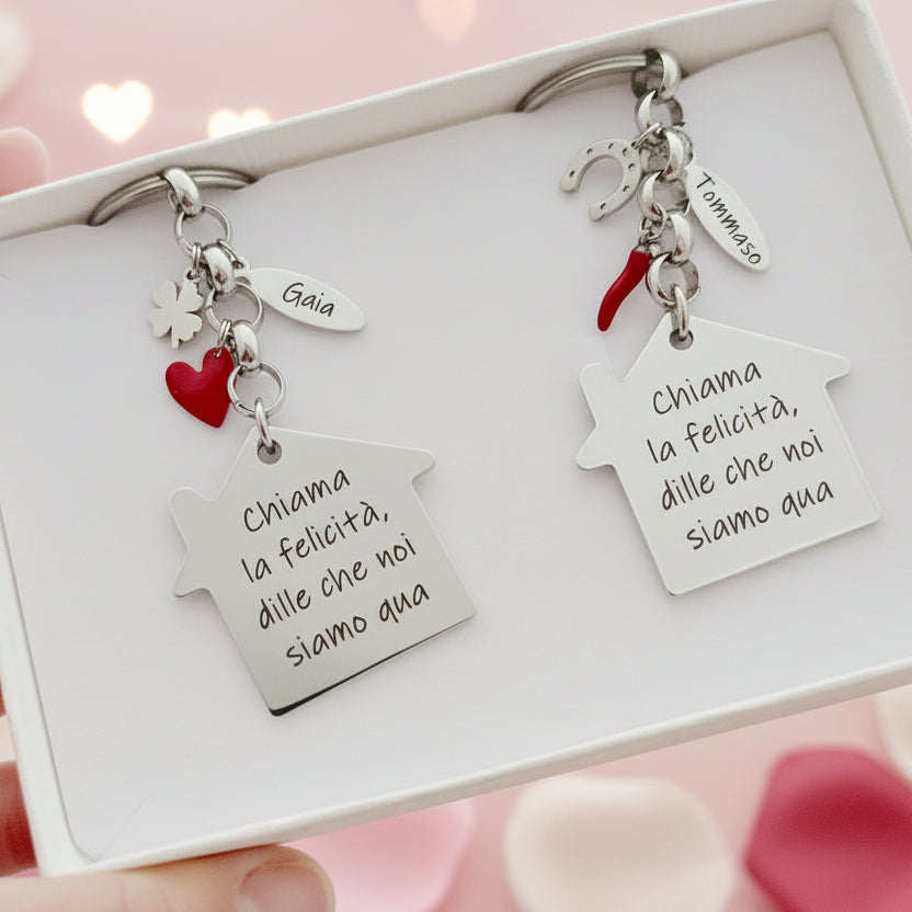 Portachiavi casina PERSONALIZZABILE a partire da €19,90