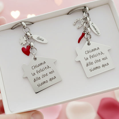 Portachiavi casina PERSONALIZZABILE a partire da €19,90