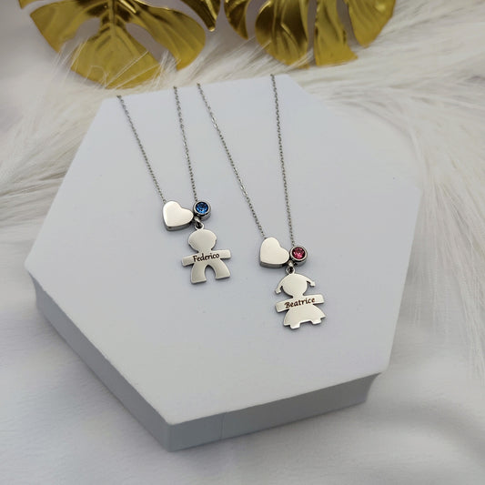 collana  Bebè  punto luce