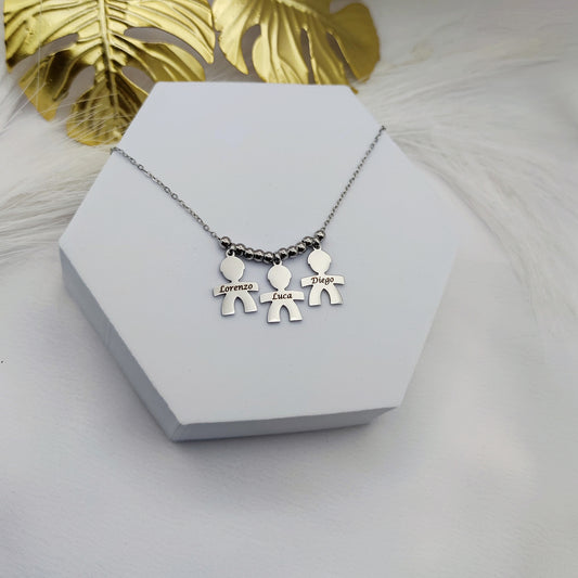 Collana tre bebè sfera