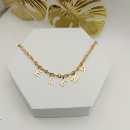 Collana con nome gold PERSONALIZZABILE