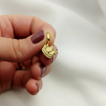 Ciondolo corona acciaio