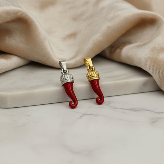 Ciondolo cornetto rosso