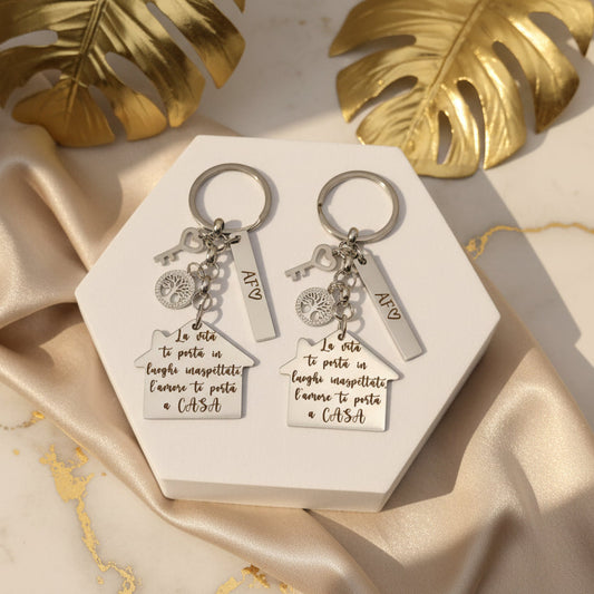 portachiavi casetta multicharms PERSONALIZZABILE a partire da 19,90