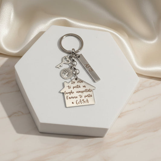 portachiavi casetta multicharms PERSONALIZZABILE a partire da 19,90