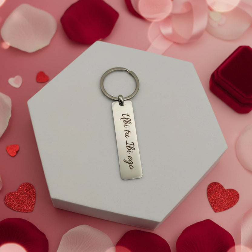 Portachiavi placchetta PERSONALIZZABILE