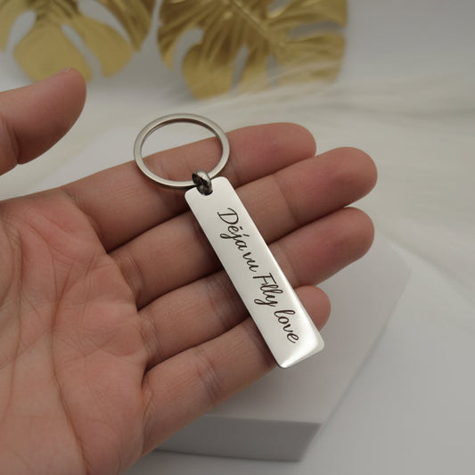 Portachiavi placchetta PERSONALIZZABILE