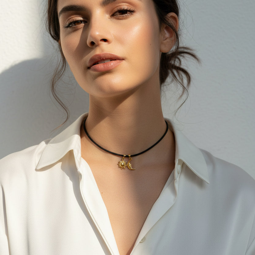 Choker calamita nero
