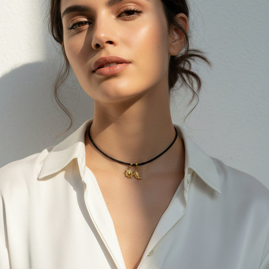 Choker calamita nero