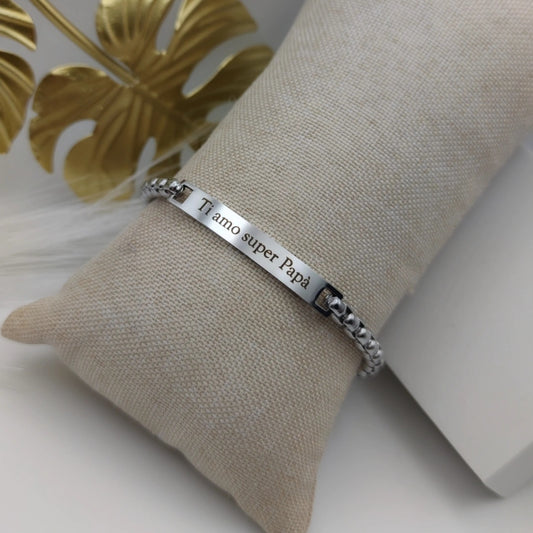 Bracciale Targhetta grande PERSONALIZZABILE