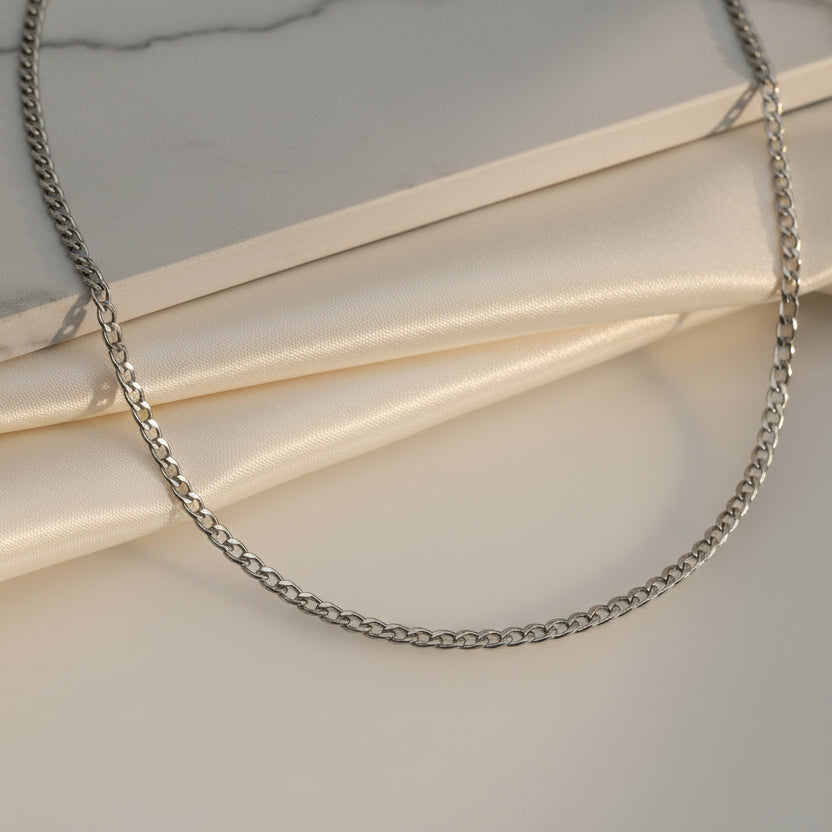 Catenina grumette mini silver lunghezza PERSONALIZZABILE a partire da €10
