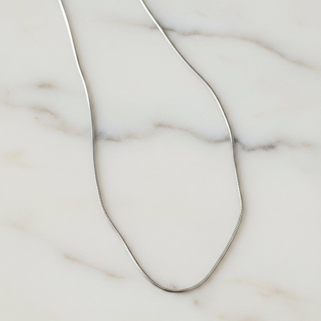 Catenina serpentina silver 40 cm