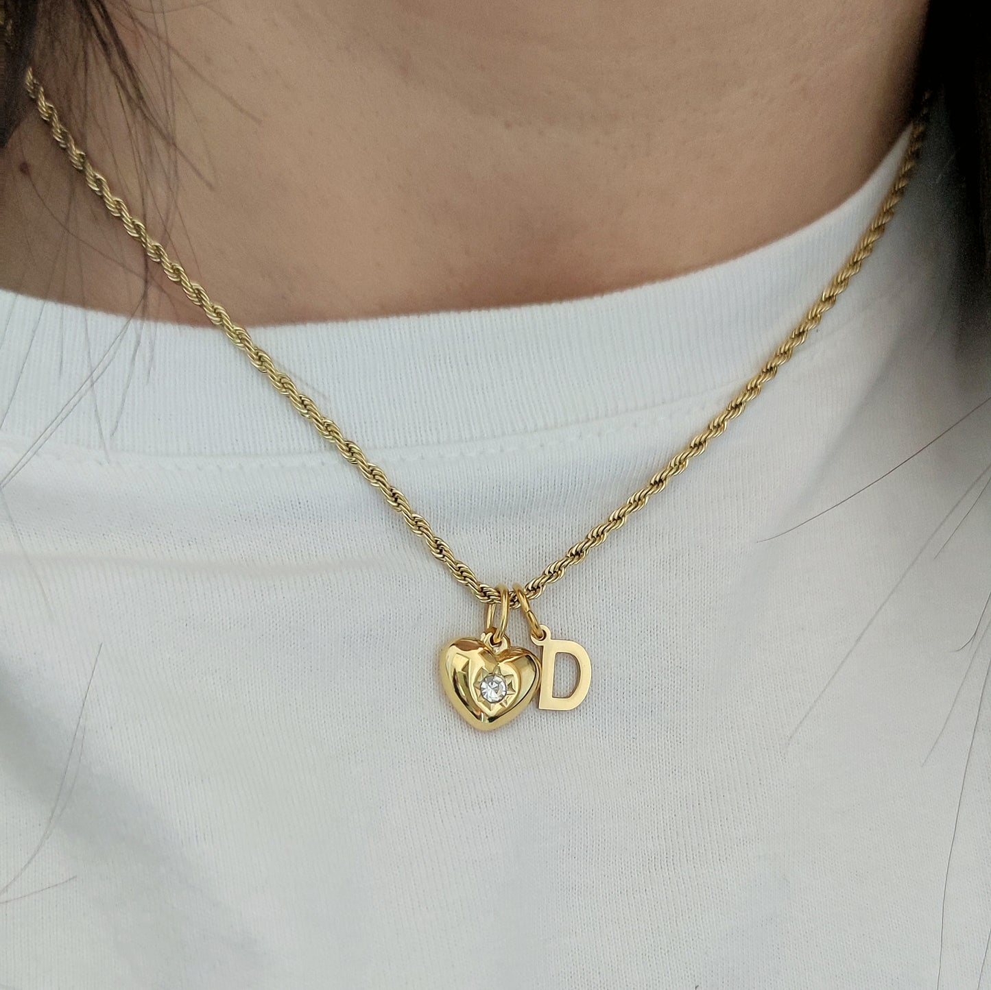 Ciondolo letterina gold dalla A alla Z