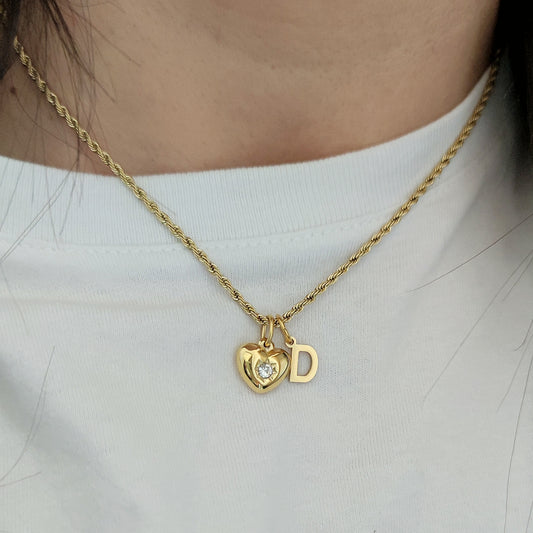 Ciondolo letterina gold dalla A alla Z