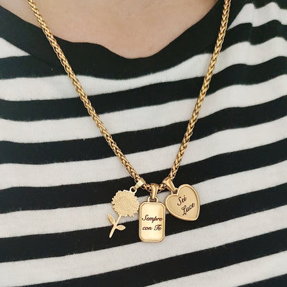 Collana intreccio gold  lunghezza PERSONALIZZABILE a partire da €10,90