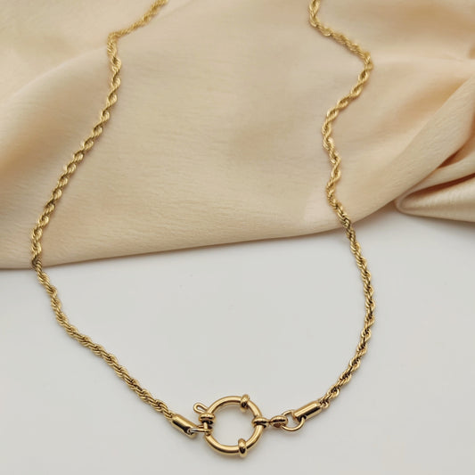 Collana torcion marin oro