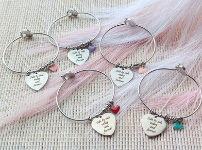 Bracciale cuore charm