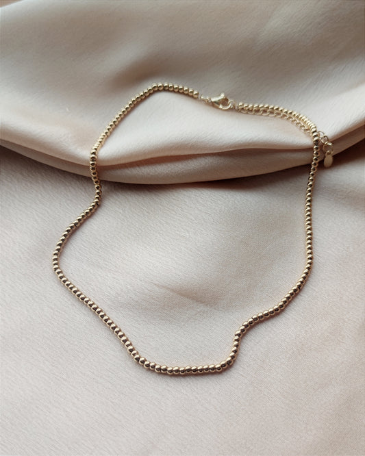 Collana micro sfere gold