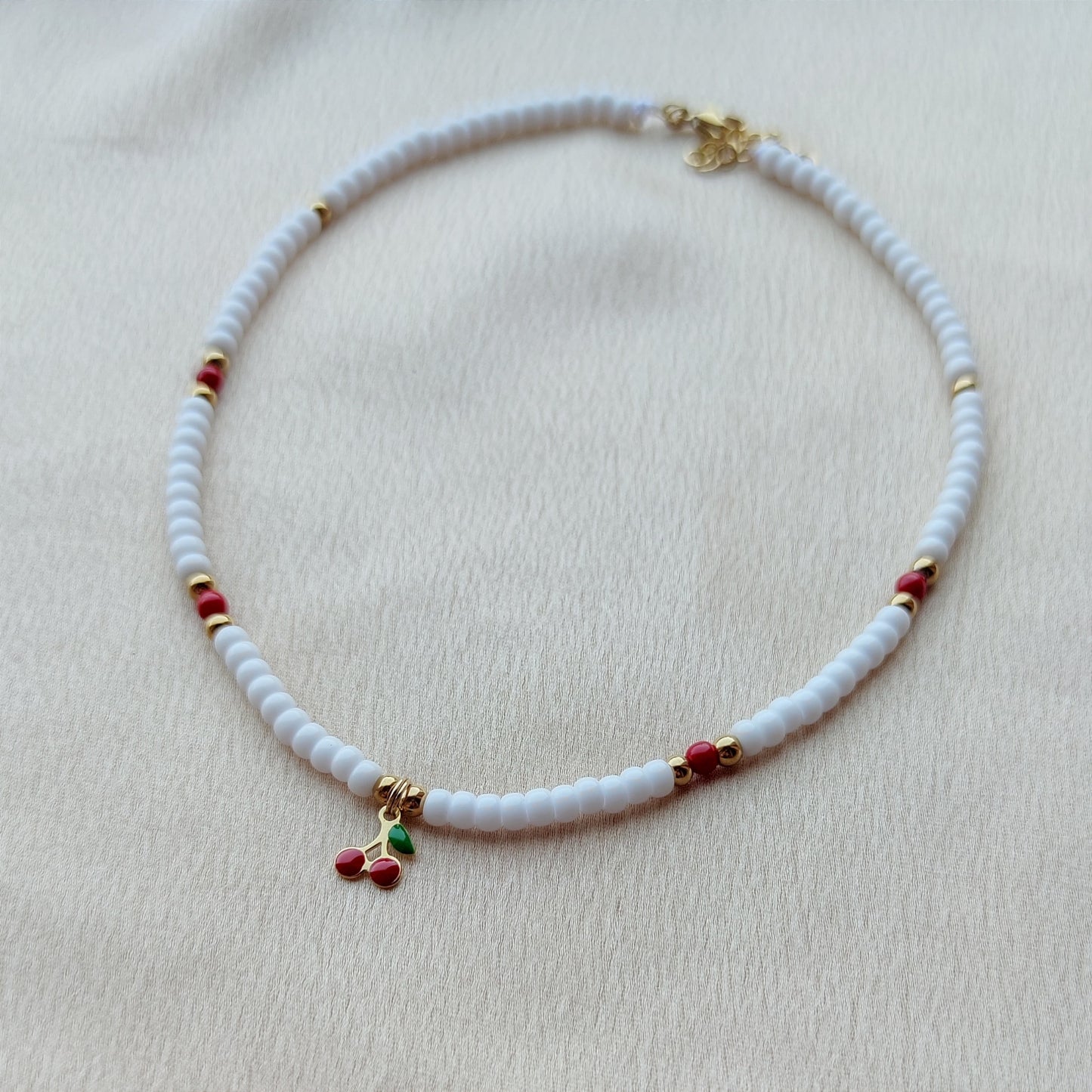 Collana cherry rossa