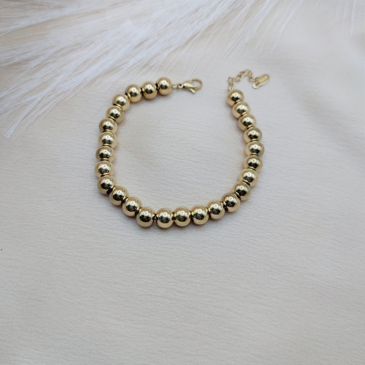 Bracciale sfere gold big