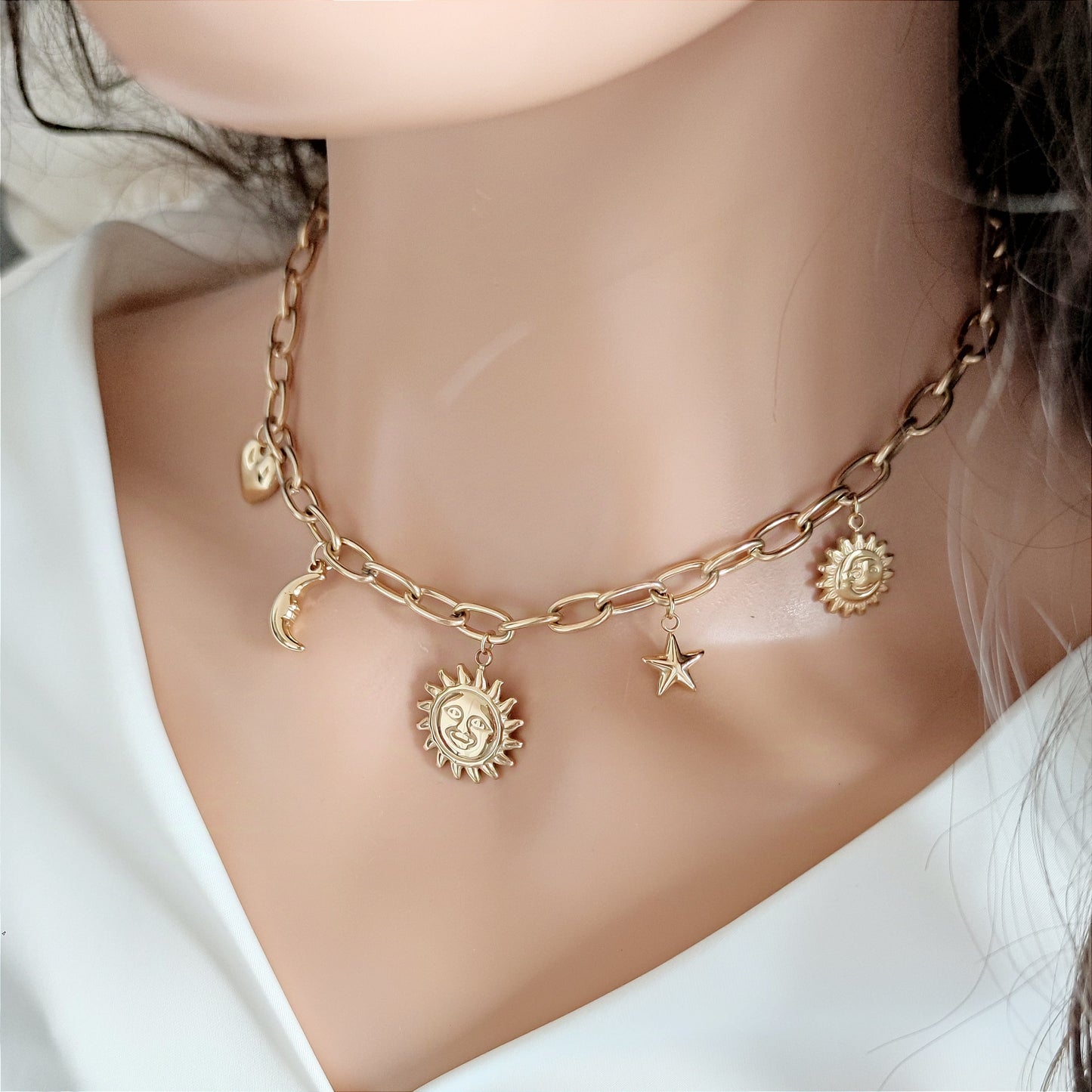 Collana sole gold