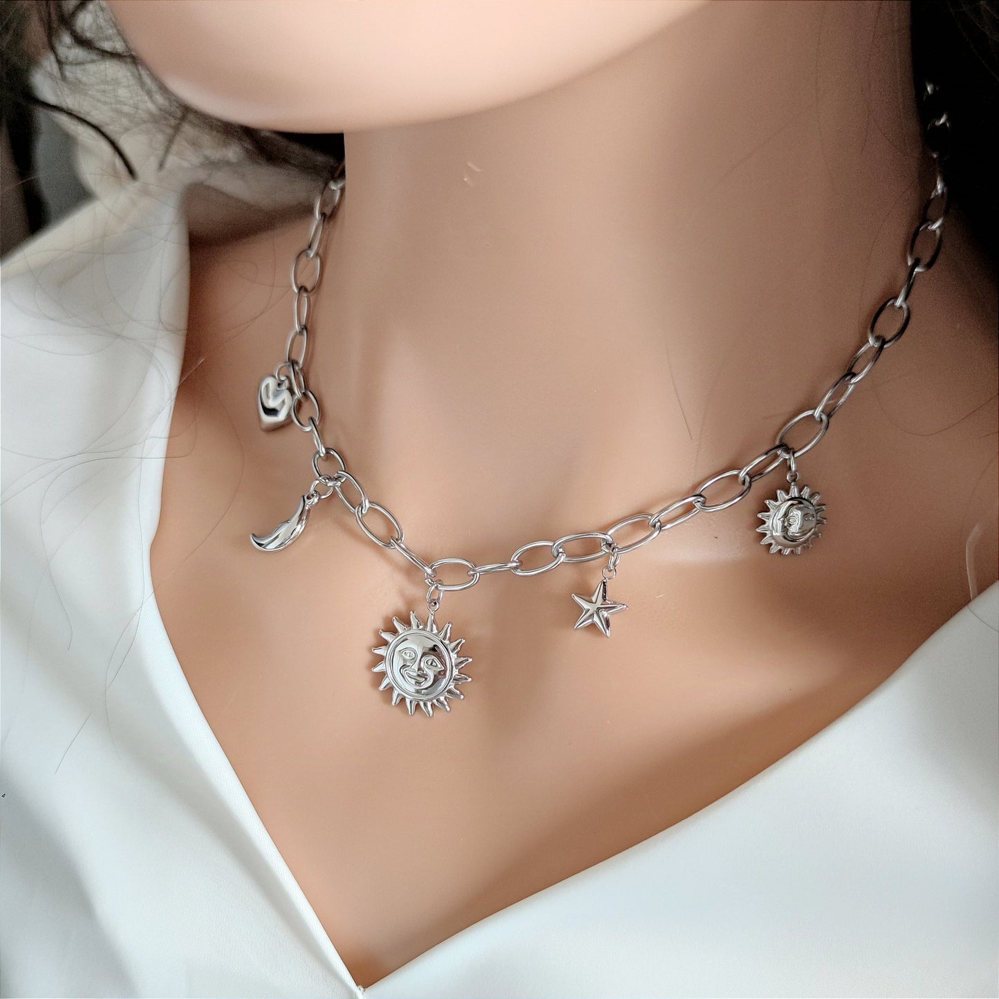 Collana sole silver