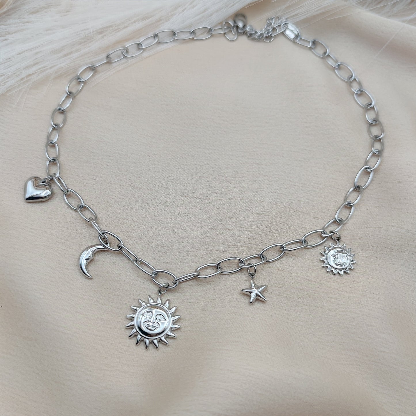 Collana sole silver